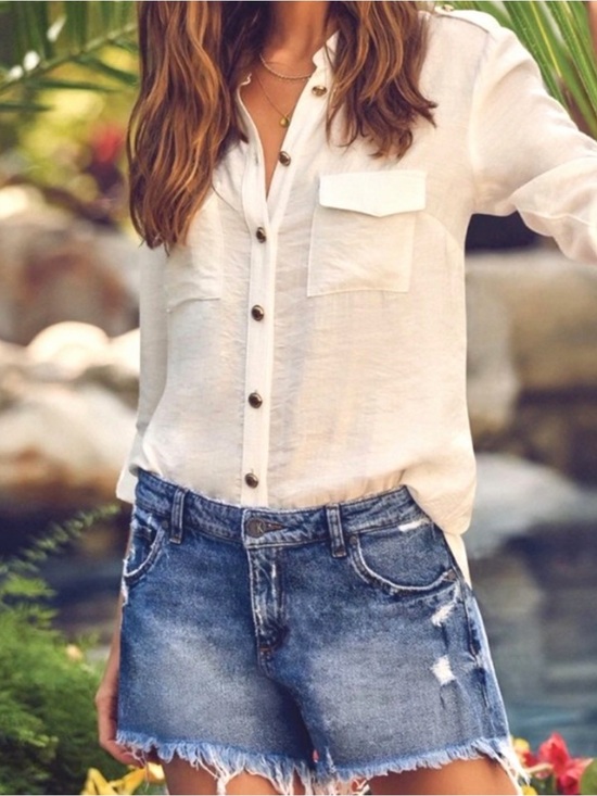 Kut from the Kloth Pants - **Kut From The Kloth" Jane High Rise Fray Hem Distressed Shorts. Size 8.
